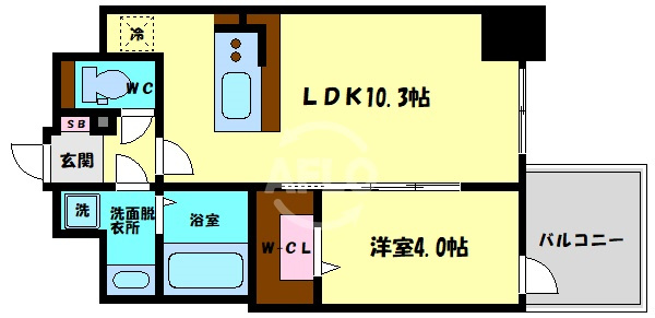 LaDouceur谷町の間取り|La Douceur谷町　間取り