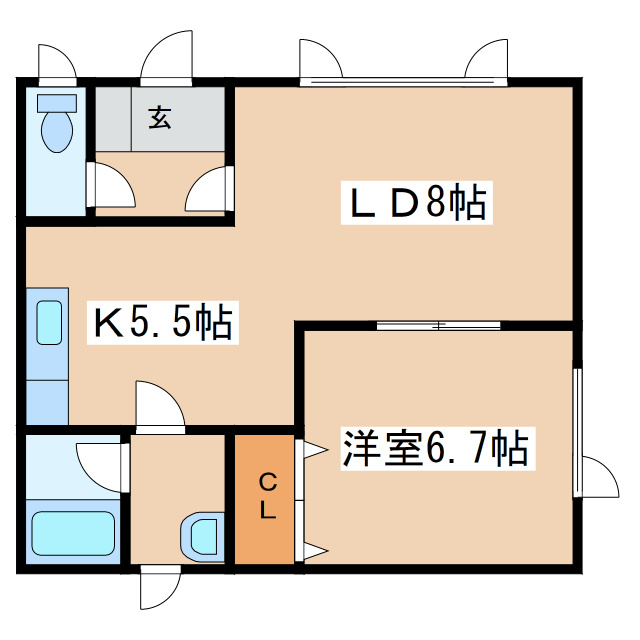 メゾンパルフェイムの間取り