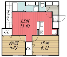 【間取り】 | D-ROOM新宿Ⅰ A
