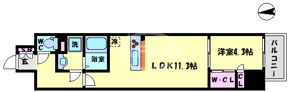ラフォルム鎗屋町の間取り|ラフォルム鎗屋町　間取り