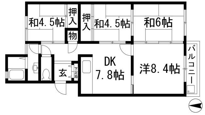 【間取り】 | 光明住宅2号棟