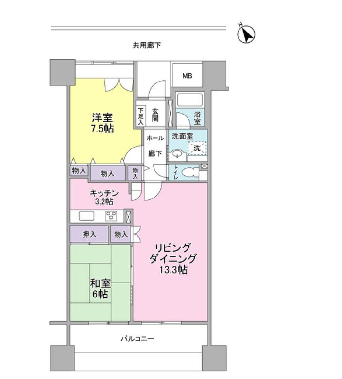アーバンライフ月島駅前ウエストの間取り