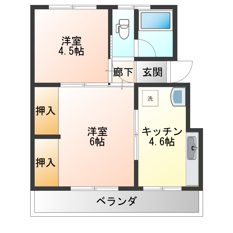 秀山ビルの間取り