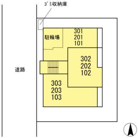 リバーサイドヴィラ錦糸町の区画図