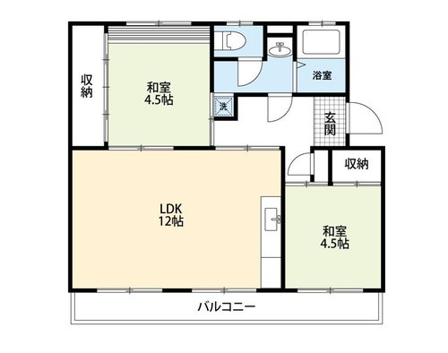 【間取り】 | ☆釈尊寺第⼀住宅５号棟