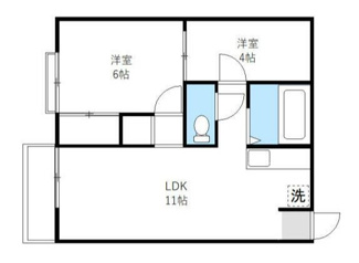 【間取り】 | コーポけやき | 間取りです。