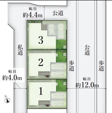 【区画図】 | □■藤沢市辻堂太平台 新築戸建 全3棟【3号棟】■□
