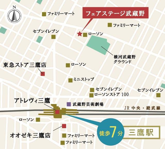 フェアステージ武蔵野の地図