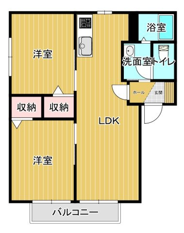 【間取り】 | フォーレス向日葵　Ｃ棟