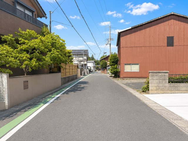 近江八幡市桜宮町の前面道路含む現地写真