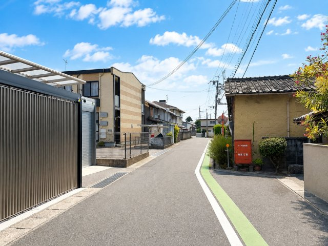 近江八幡市桜宮町の前面道路含む現地写真