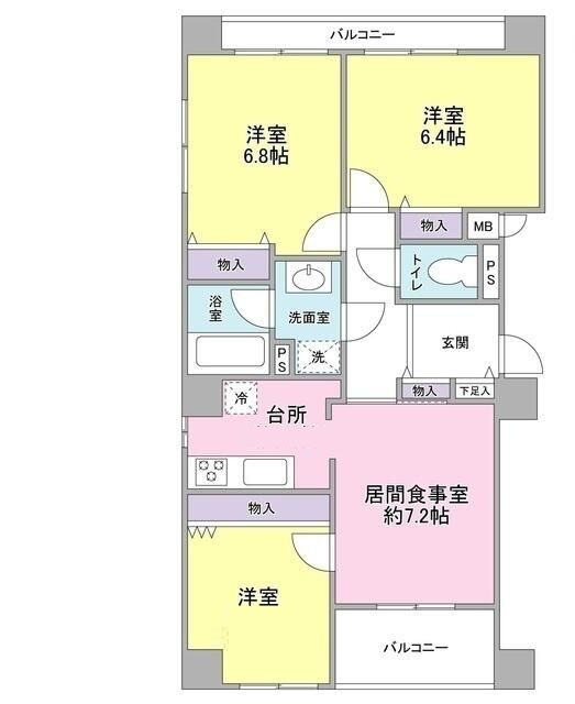 カーサフォルトオアサの間取り|間取りです。