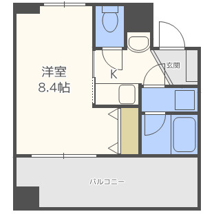 シャンティ千歳の間取り|シャンティ千歳　開放感ある間取り
