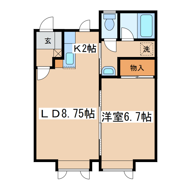 オリーブ２１の間取り