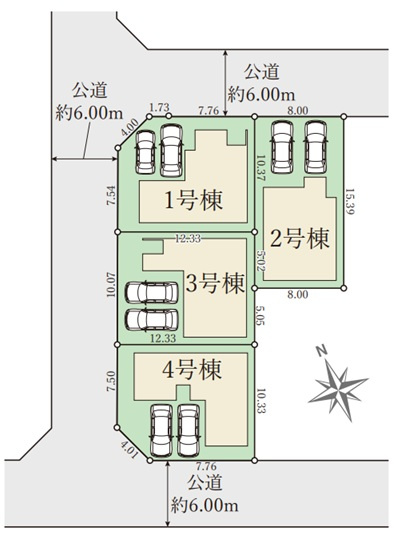 明石市大久保町松陰山手の区画図