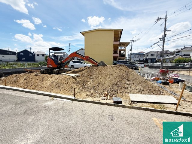 藤井寺市国府　第1期　新築一戸建ての外観|現在の進捗状況です！順調に作業進行中、完成が待ち遠しいです！詳細の間取り等、お気軽にお問い合わせください！