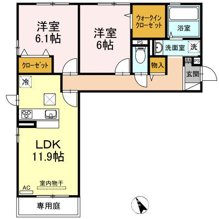 ヴァンヴェール（天草）の間取り