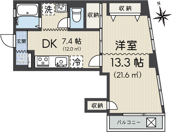 コーポ松原の間取り