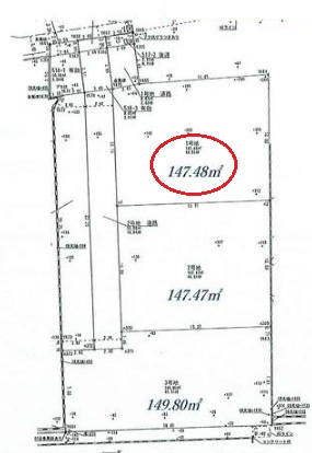 加古川市野口町北野　　JR「東加古川駅」徒歩17分の土地図