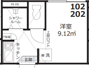 Fitz Roy千住の間取り