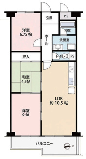 【間取り】 | 南千里グリーンハイツ
