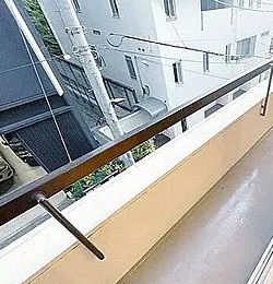 六本木コートのバルコニー