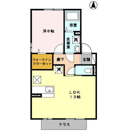 アンプルール B棟の間取り