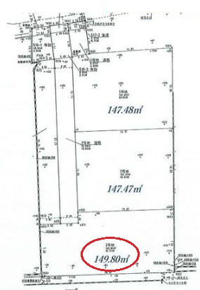 加古川市野口町北野　　JR「東加古川駅」徒歩17分の土地図