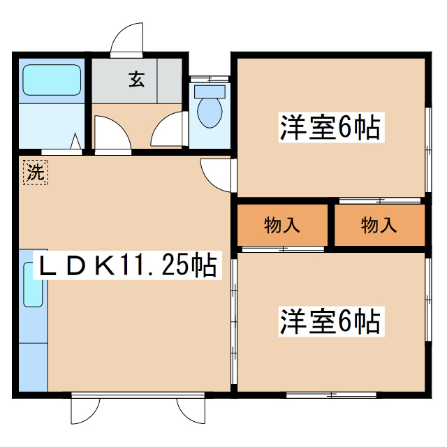 コーポアオキの間取り