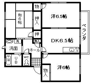 【間取り】 | ラフォーレ野出Ｂ棟 | 
