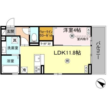 セレブ天草　A棟の間取り