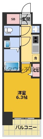【間取り】 | メイクス名駅南Ⅱ | 間取りです。