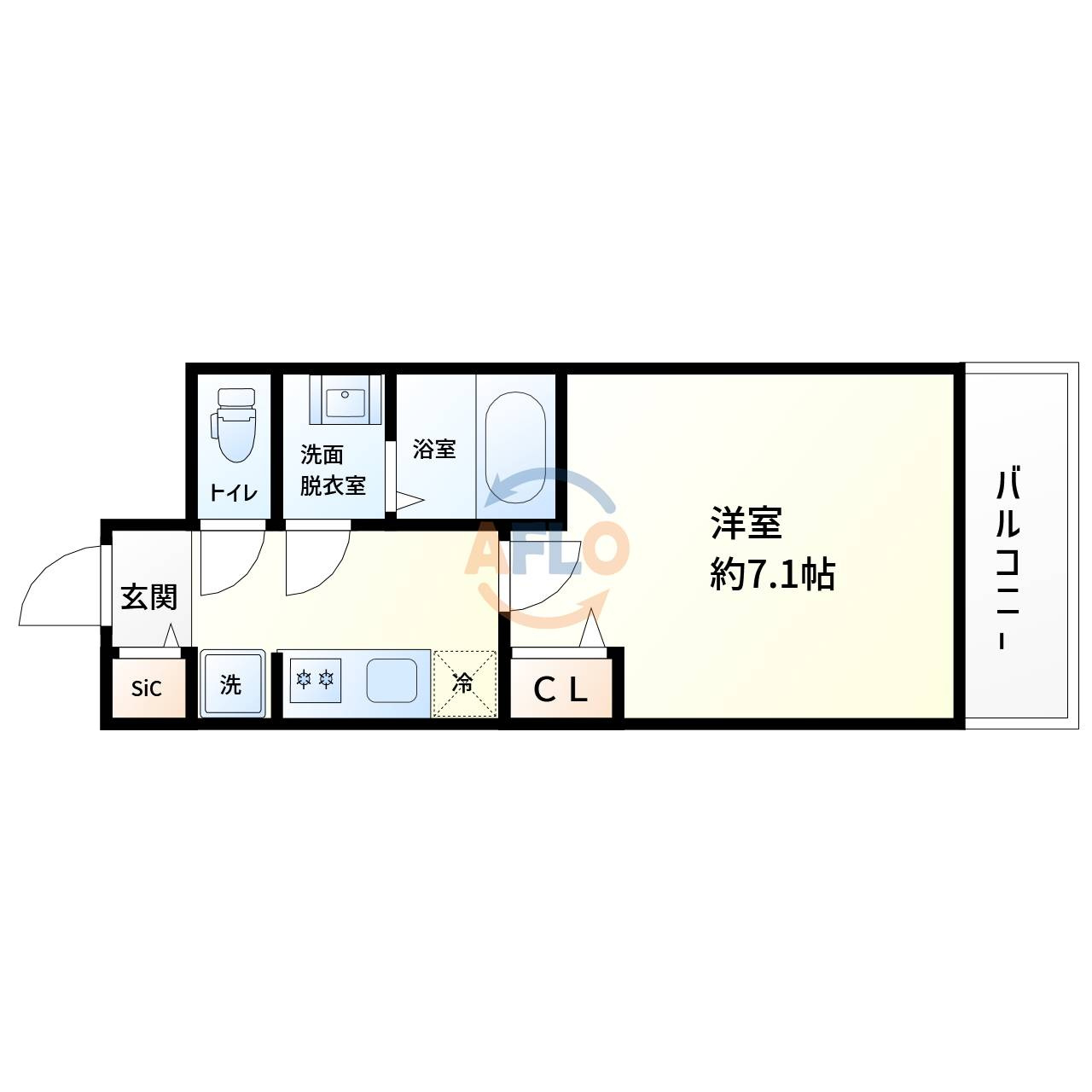 エスレジデンス新大阪駅前の間取り|S-RESIDENCE新大阪駅前　間取り
