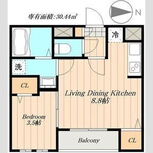 Cherim浄心Eastの間取り