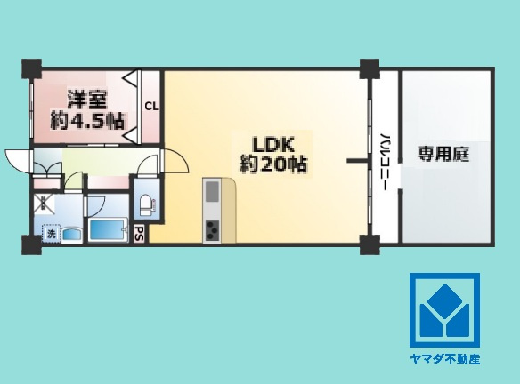 パレス南塚口2号棟の間取り