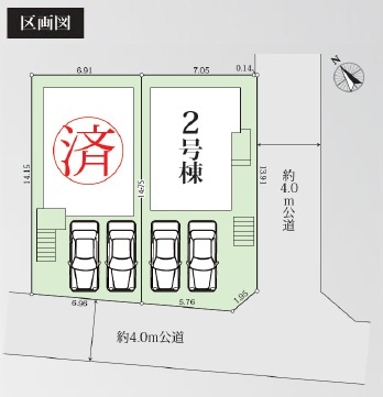 グラファーレ八千代市大和田28期の区画図