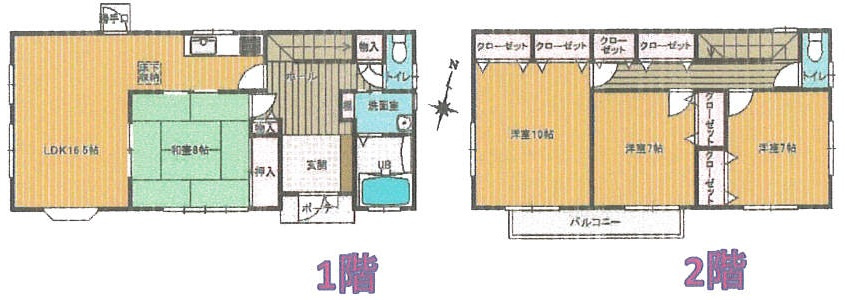 天戸町　中古戸建の間取り|2004年建築　リフォーム住宅　