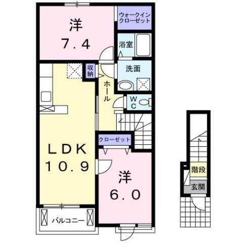 グリーン　リーフ　Ｂの間取り