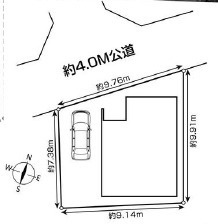 草加市新里町 新築分譲住宅の区画図
