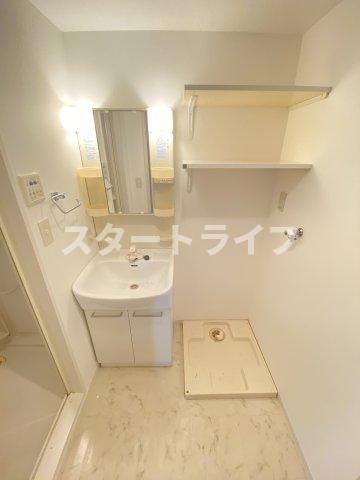 大阪市東淀川区東中島１丁目の賃貸マンションの洗面所