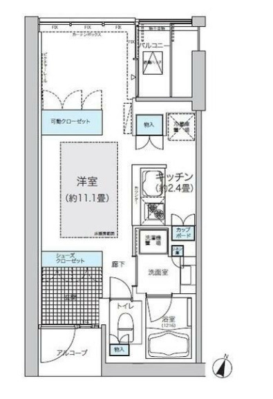 ガーデニエール砧ウエストの間取り