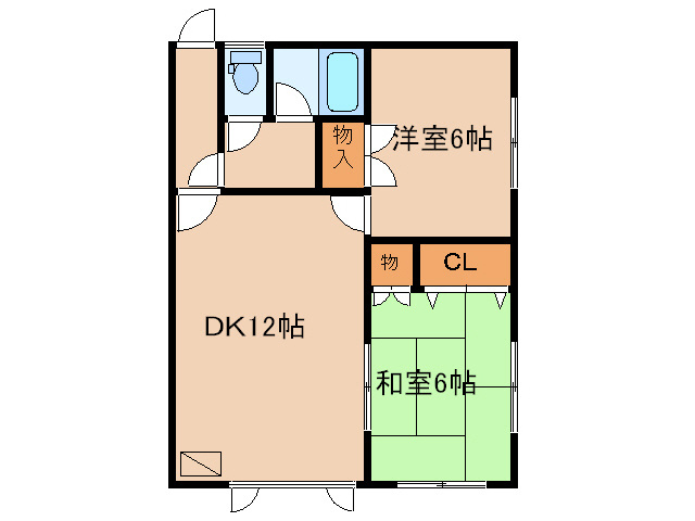 リリーコーポ（千歳町）の間取り