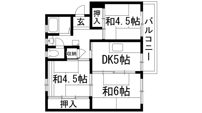 【間取り】 | 逆瀬川17号棟