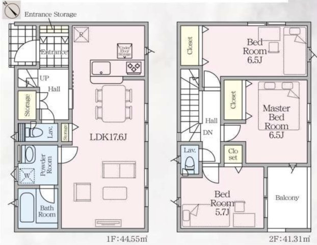 【間取り】 | 加須市騎西第1　新築戸建　全2棟　2号棟