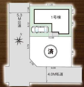 グラファーレ船橋市習志野台4丁目19期の区画図