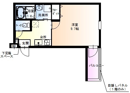 【間取り】 | フジパレス堺東Ⅵ番館
