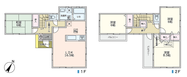 【区画図】 | 幸手市南1丁目　中古戸建