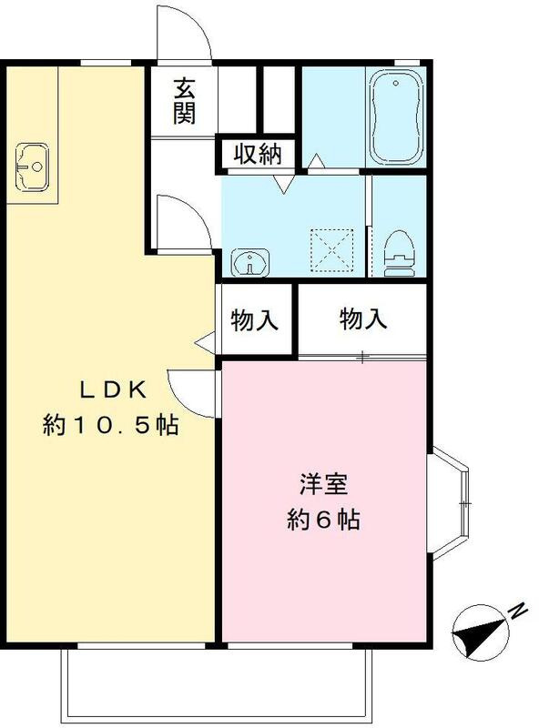 調布市入間町３丁目のアパートの間取り
