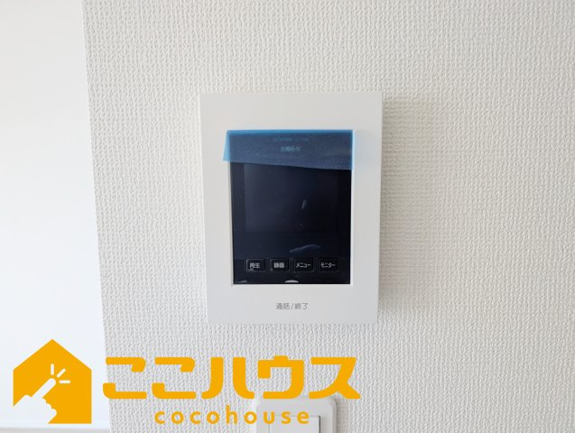 読谷村伊良皆195番　新築戸建て　全2棟　A号棟のセキュリティ|録画機能付きTVインターホン

