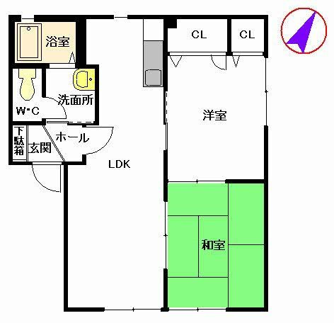 フレグランス　Ａ棟の間取り